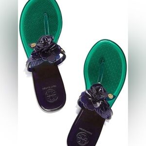 Tory Butch Blossom Jelly Thing Sandal. Size 6